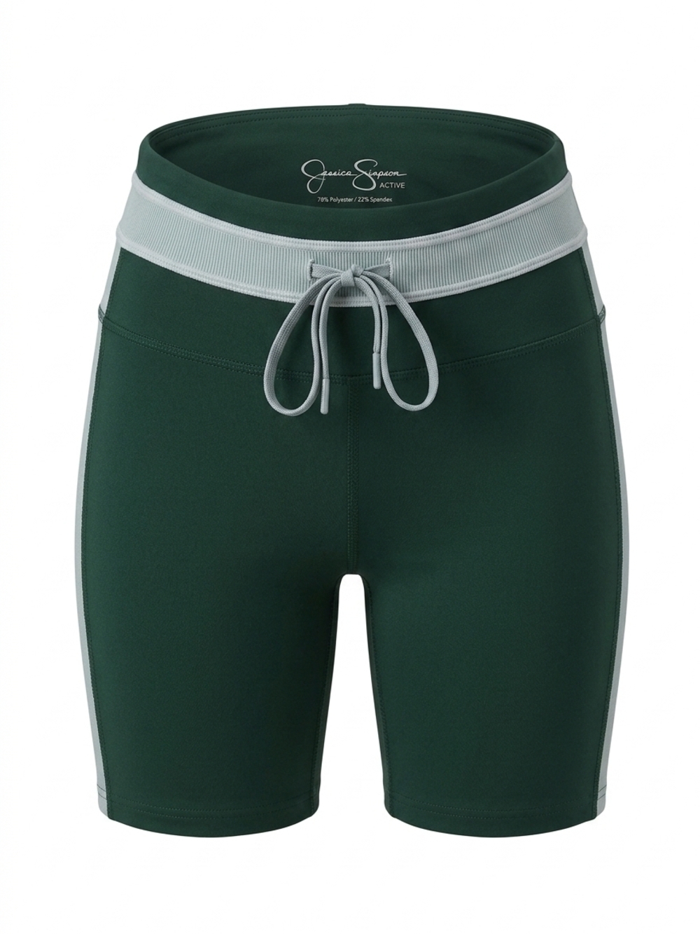 Jessica simpson, active, wear Bike shorts size, small, green withdrawstring